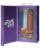 Vibrating Realistic 6" Ultraskyn Cock - Brown