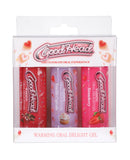 GoodHead Warming Oral Delight Gel Pack - 2 oz Strawberry/Vanilla Cupcake/Chocolate Cherry