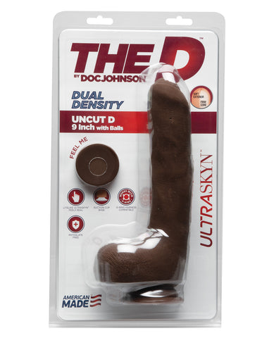 The D 9" Uncut D w/Balls - Chocolate