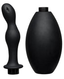 Kink Flow Silicone Anal Douche & Accessory - Black