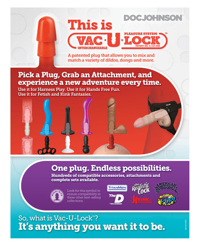 Promo Vac-U-Lock Overview Sign