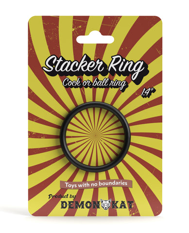 Demon Kat 1.4' Stacker Ring - Black