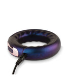 Hueman Saturn Vibrating Cock/Ball Ring - Purple