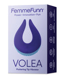 Femme Funn Volea Fluttering Tip Vibrator - Dark Purple