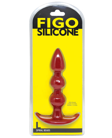 FIGO Spiral Beads - Red