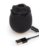 Fifty Shades of Grey Hearts & Flowers Rose Vibrator - Black