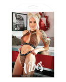 Vibes Thirst Trap Halter Top & Panty Savage Leopard S/M