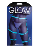 Glow Buckle Up Glow in the Dark Leg Harness Light Blue O/S
