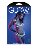 Glow Night Vision Glow in the Dark Bralette & Cage Panty L/XL