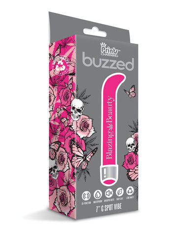 Buzzed 7" G-Spot Vibe  - Blazing Beauty Pink