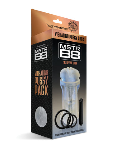 MSTR B8 Vibrating Pussy Pack - Kit of 5 Clear