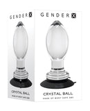 Gender X Crystal Ball Plug w/Suction Cup - Clear