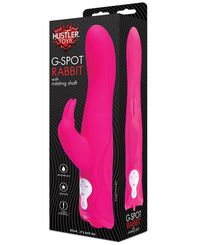 Hustler Toys G Spot Rabbit w/Rotating Shaft - Hot Pink
