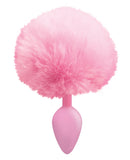 The 9's Cottontails Silicone Bunny Tail Butt Plug - Pink