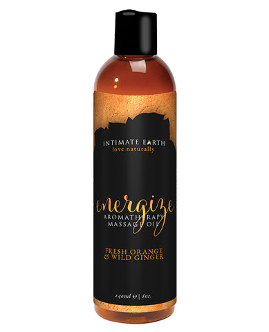 Intimate Earth Energize Massage Oil - 240 ml Orange & Ginger