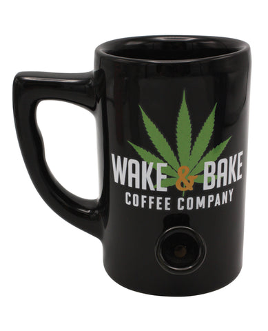 Wake & Bake Coffee Mug - 10 oz Black