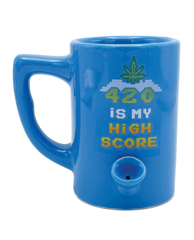 Wake & Bake I'm High on Life Coffee Mug - 10 oz Blue