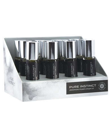Pure Instinct Pheromone Cologne Oil Roll On For Him Display - 10.2 ml Display of 12