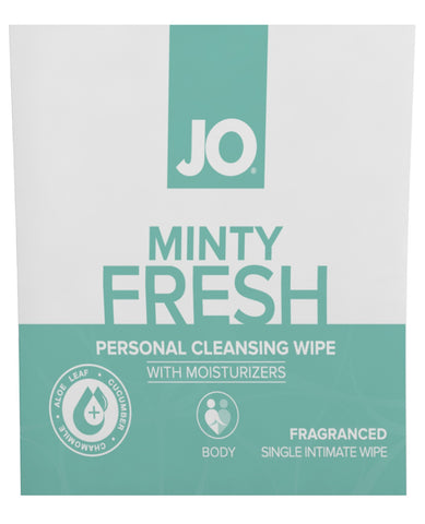 JO Personal Cleansing Wipe - Minty Fresh