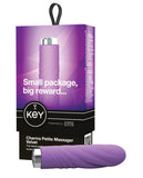 Key by Jopen Charms Velvet Petite Massager - Lavender