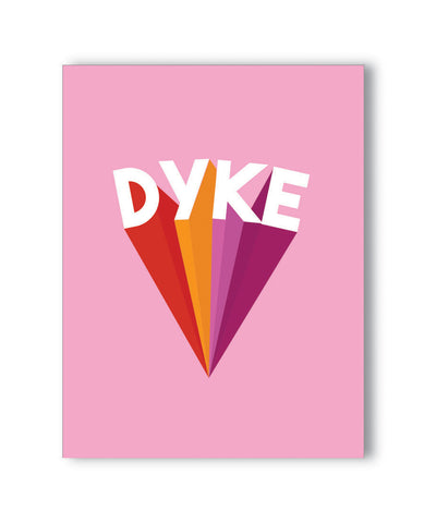 Dyke Power Naughty Greeting Card
