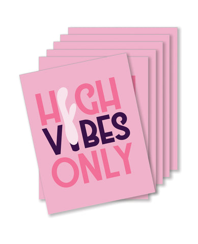 High Vibes Naughty Greeting Card - Pack Of 6