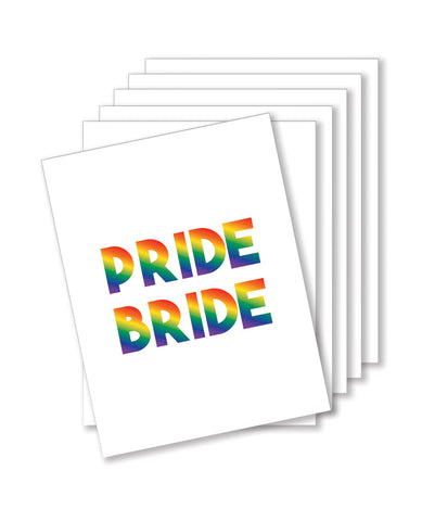 Pride Bride Naughty Greeting Card - Pack Of 6