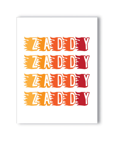 Zaddy Naughty Greeting Card