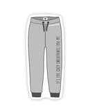 Grey Sweatpants Naughty Sticker - Pack of 3