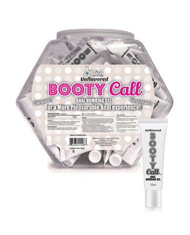 Booty Call Anal Numbing Gel Unflavored  Fishbowl - Display of 65