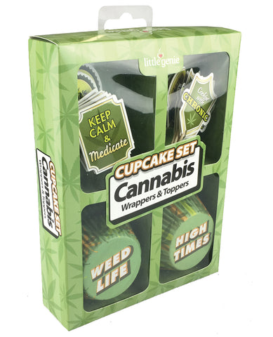 Cannabis Cupcake Set