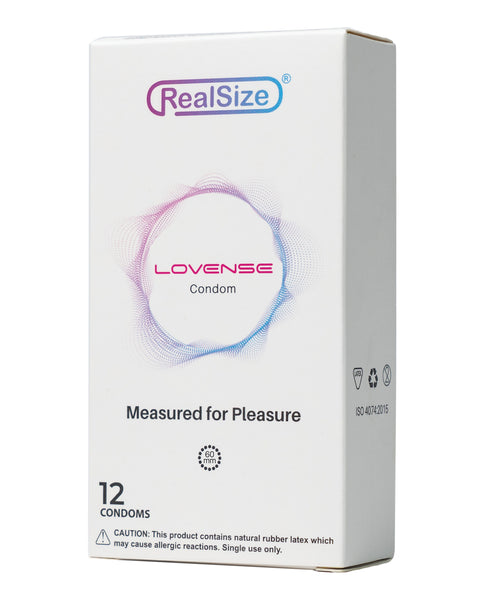 Lovense RealSize 60mm Condoms - Box of 12