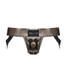 Strap On Me Leatherette Harness Curious - Bronze O/S