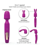 Love to Love R-Evolution Rotating Wand w/Two Attachments - Sweet Orchid