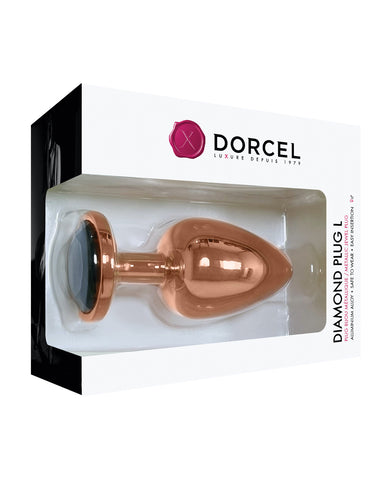 Dorcel Aluminium Bejeweled Diamond Plug - Rose Gold Large