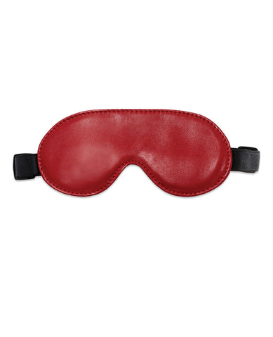 =Sultra Leather Blindfold - Red