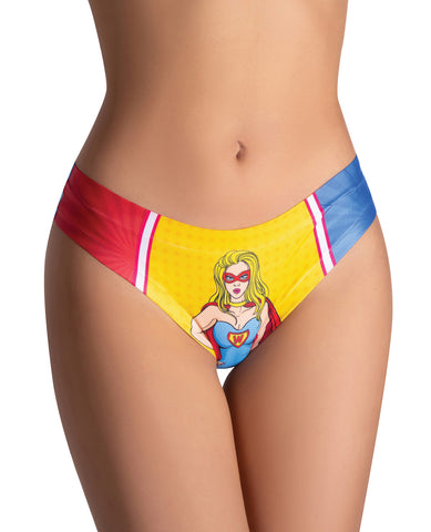 Mememe Comics Wonder Girl Printed Thong MD