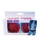 Burlesque First Impression Roses Reusable Silicone Nipztix - Red O/S