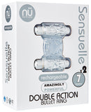 Sensuelle Double Action Cockring - 2 X 7 Function Clear