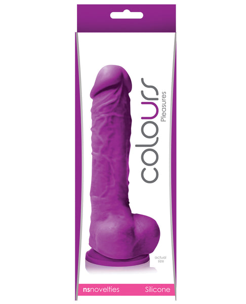NS Novelties Colours Pleasures 5" Dong w/Suction Cup - Purple