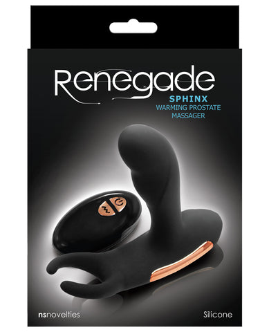 NS Novelties Renegade Sphinx Warming Prostate Massager - Black