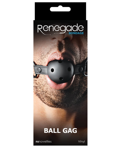 NS Novelties Renegade Bondage Ball Gag - Black