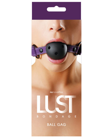 NS Novelties Lust Bondage Ball Gag - Purple