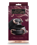 Bondage Couture Ankle Cuffs - Black
