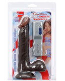 Real Skin Afro American Whoppers 8" w/Balls Vibrating