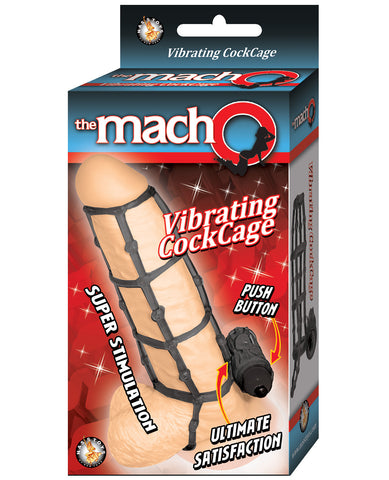 MachO vibrating Cock Cage - Black