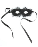 Eyelash Lace Eye Mask Black O/S