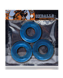 Oxballs Fat Willy 3 Pack Jumbo Cock Rings - Space Blue