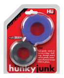 Hunky Junk Cog Ring 2 Size Double Pack - Cobalt & Tar Pack of 2