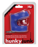 Hunky Junk Connect Cock Ring w/Balltugger - Cobalt